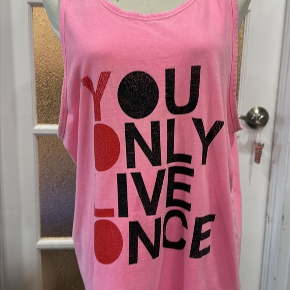 Pink Graphic Tank Top - Picture 1 of 3